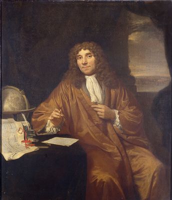 Левенгук Антони ван (1632-1723) простого микроскопа