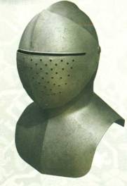 Части шлема у рыцарей (легкий шлем, можно было, хороший обзор)